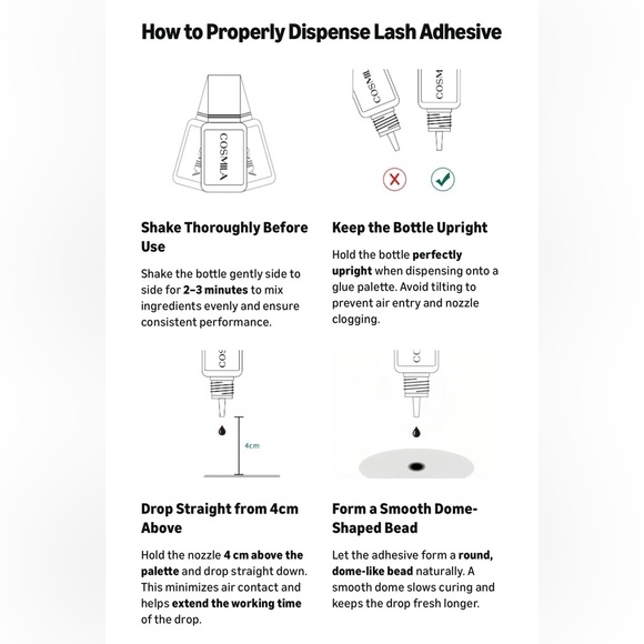 Classic Eyelash Extension Glue, Made in Japan, 8 Wk Retention for Professionals - Picture 10 of 13